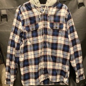 Flannel with hood
